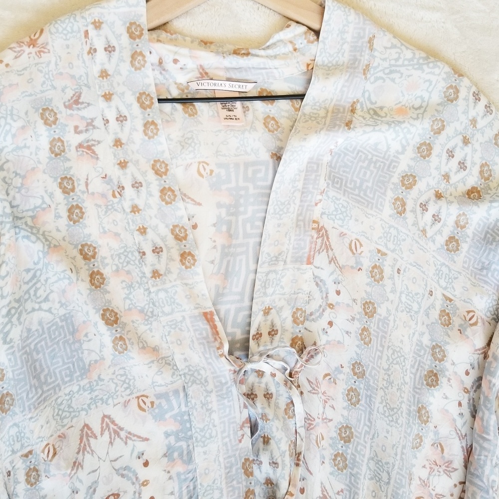 Victoria's Secret Blue & Pink Swim Cover Up